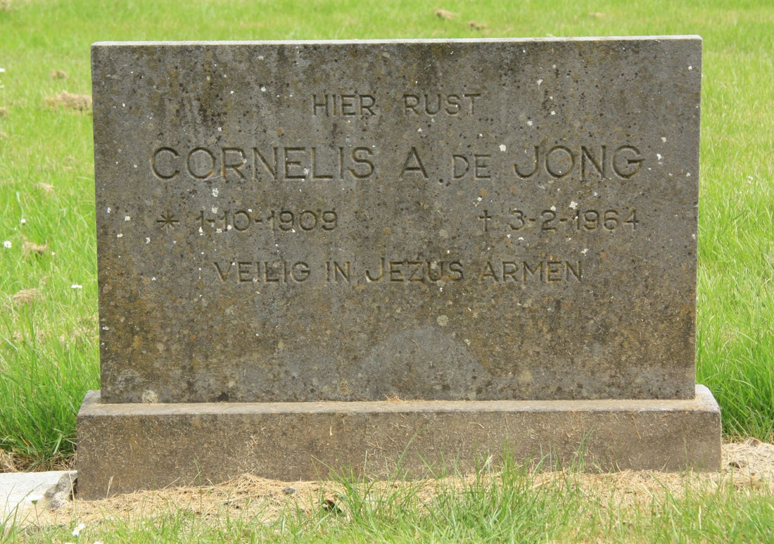 Het graf van Cornelis Adriaan de Jong