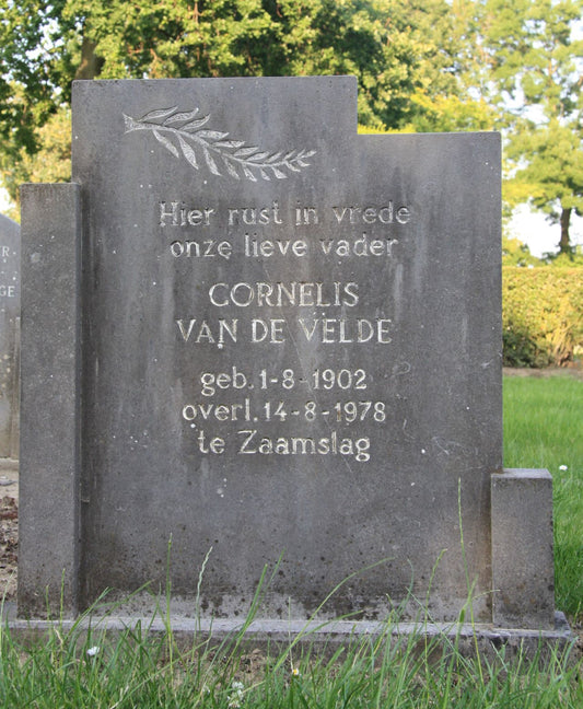 Het graf van Cornelis van de Velde