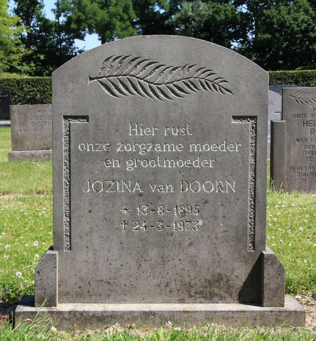 Het graf van Jozina van Doorn