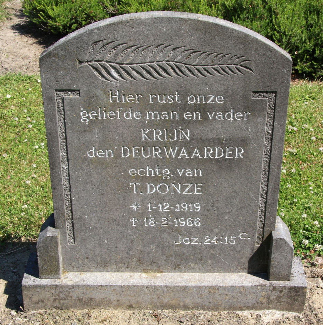 Het graf van Krijn den Deurwaarder