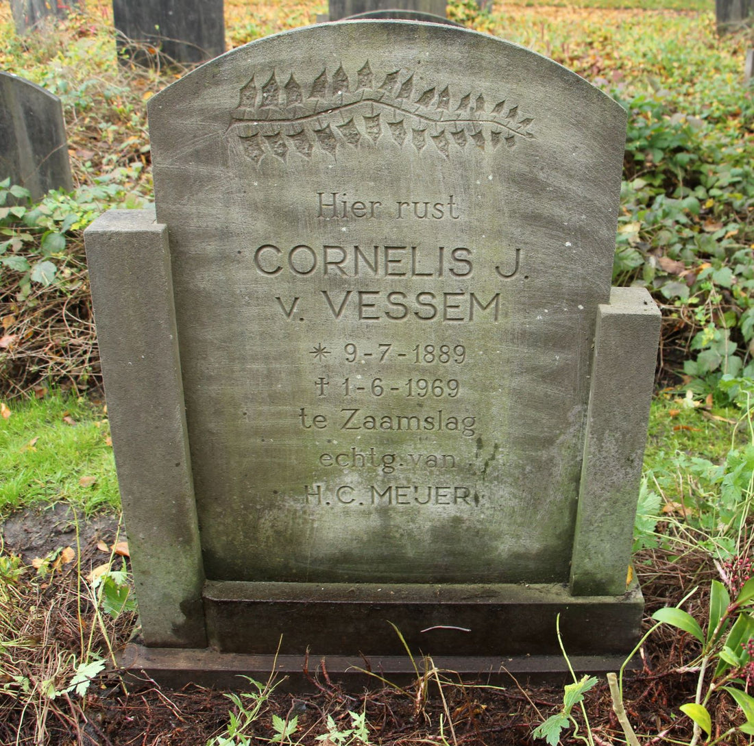 Het graf van Cornelis Johannes van Vessem