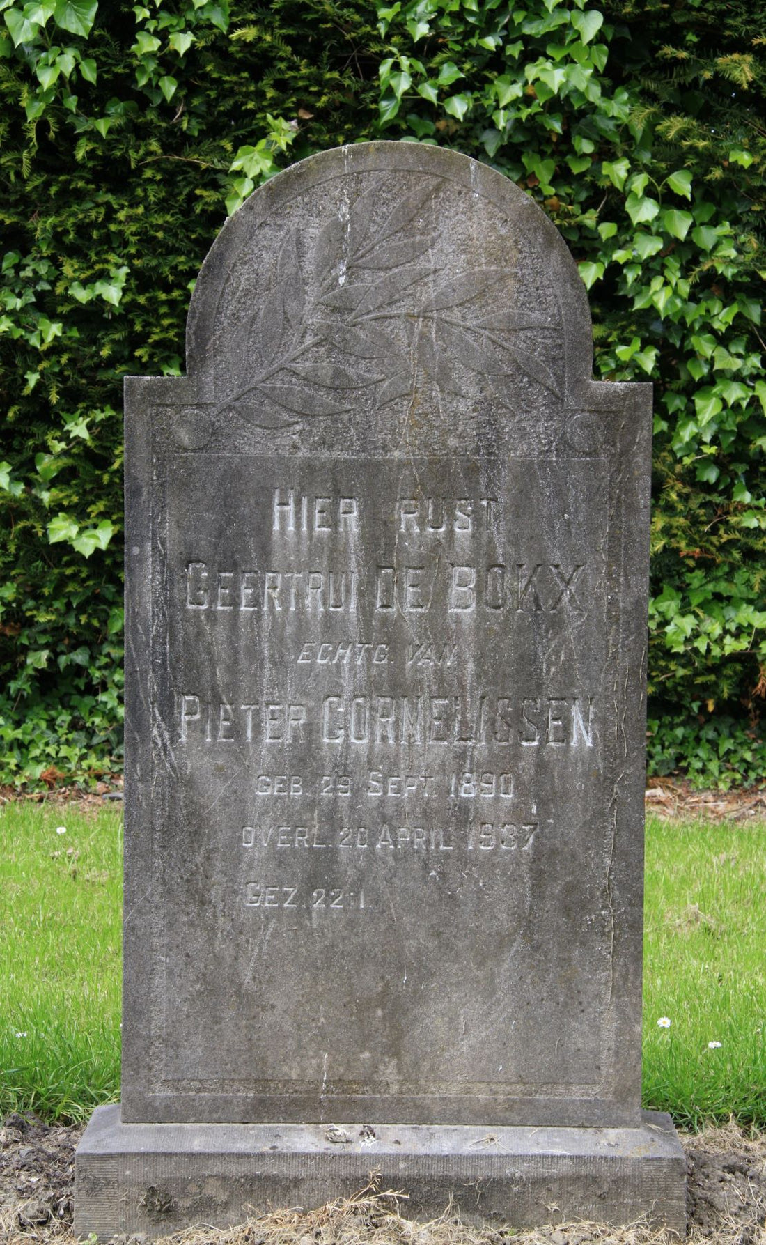 Het graf van Geertrui de Bokx