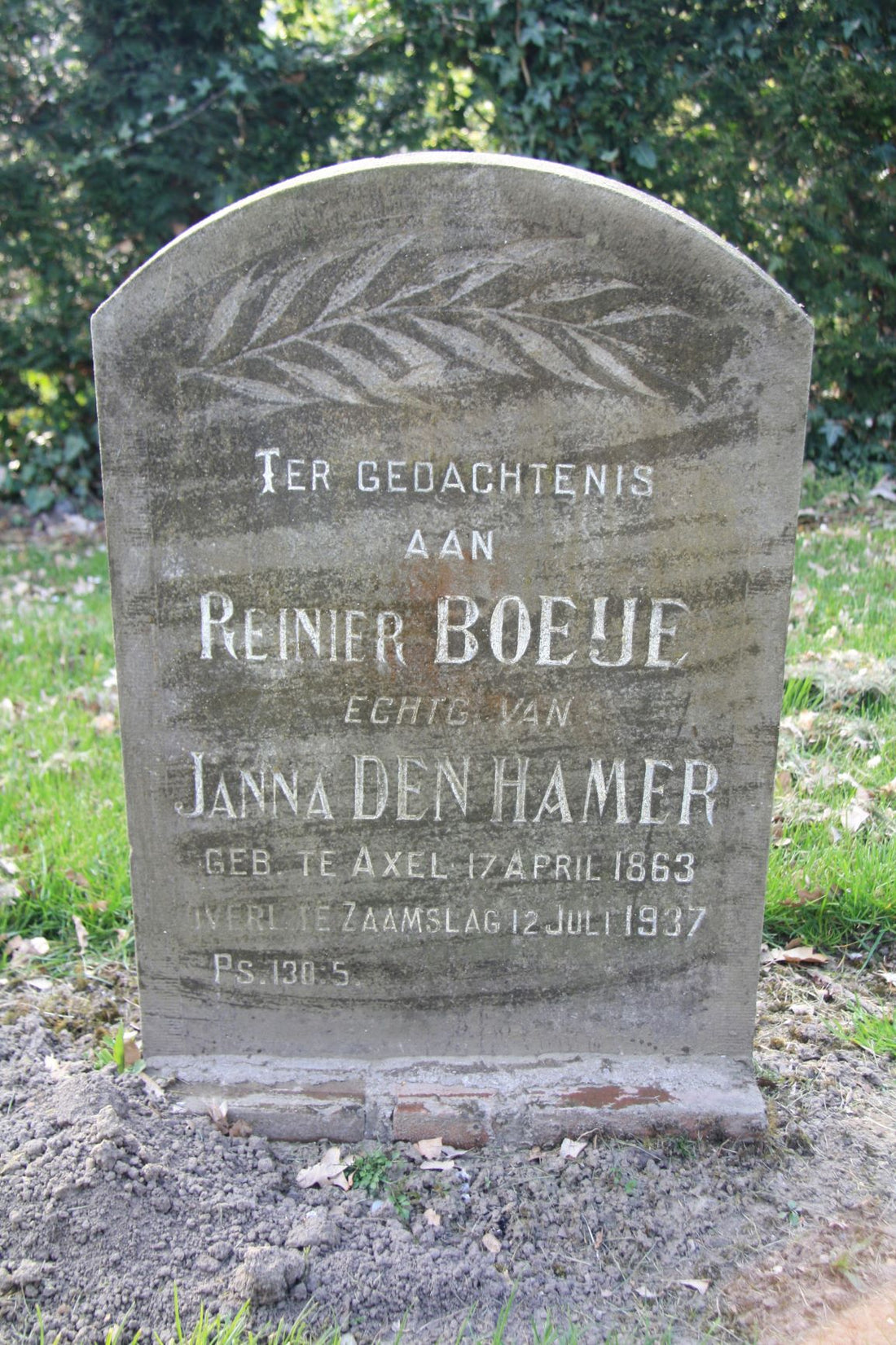 Het graf van Reinier Boeije
