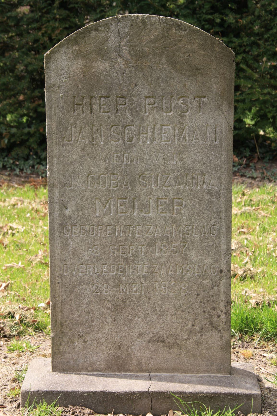 Het graf van Jan Schieman