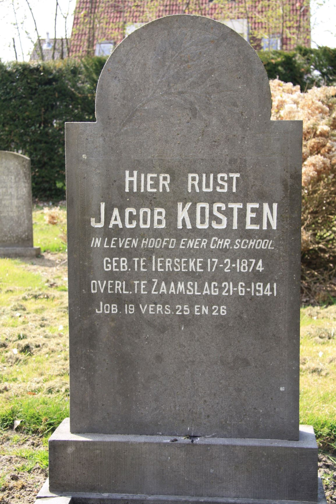 Het graf van Jacob Kosten