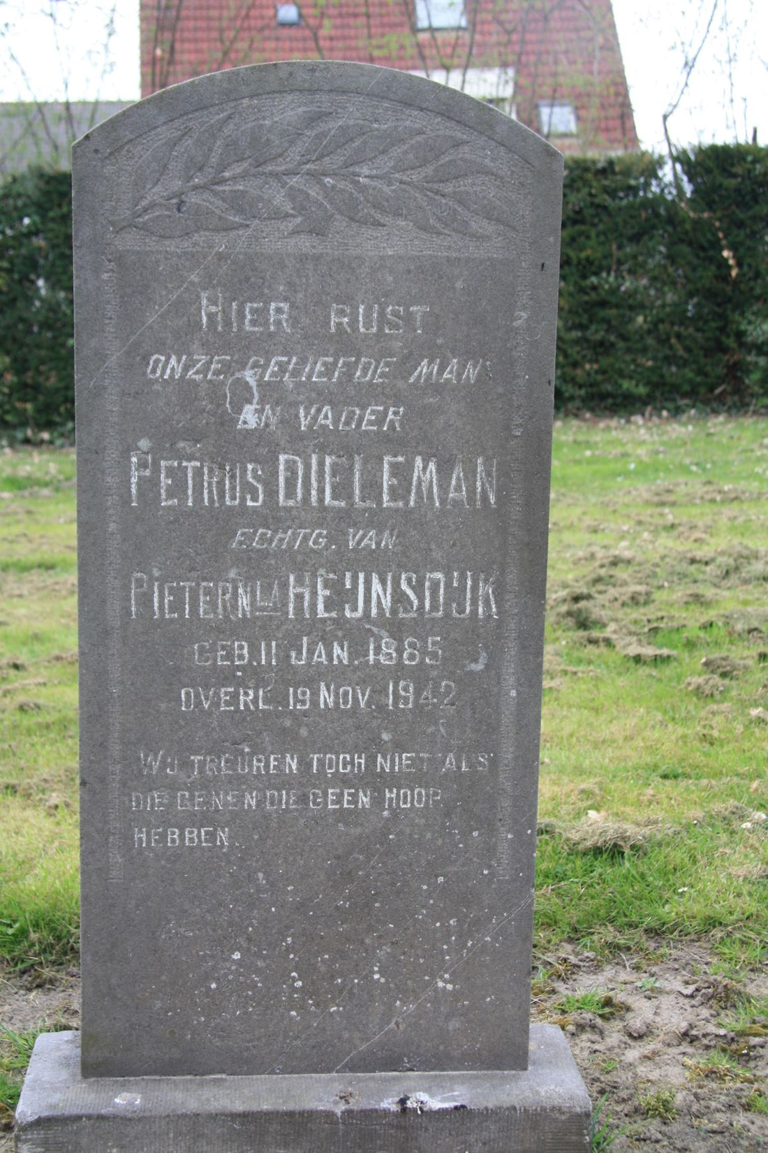 Het graf van Petrus Dieleman