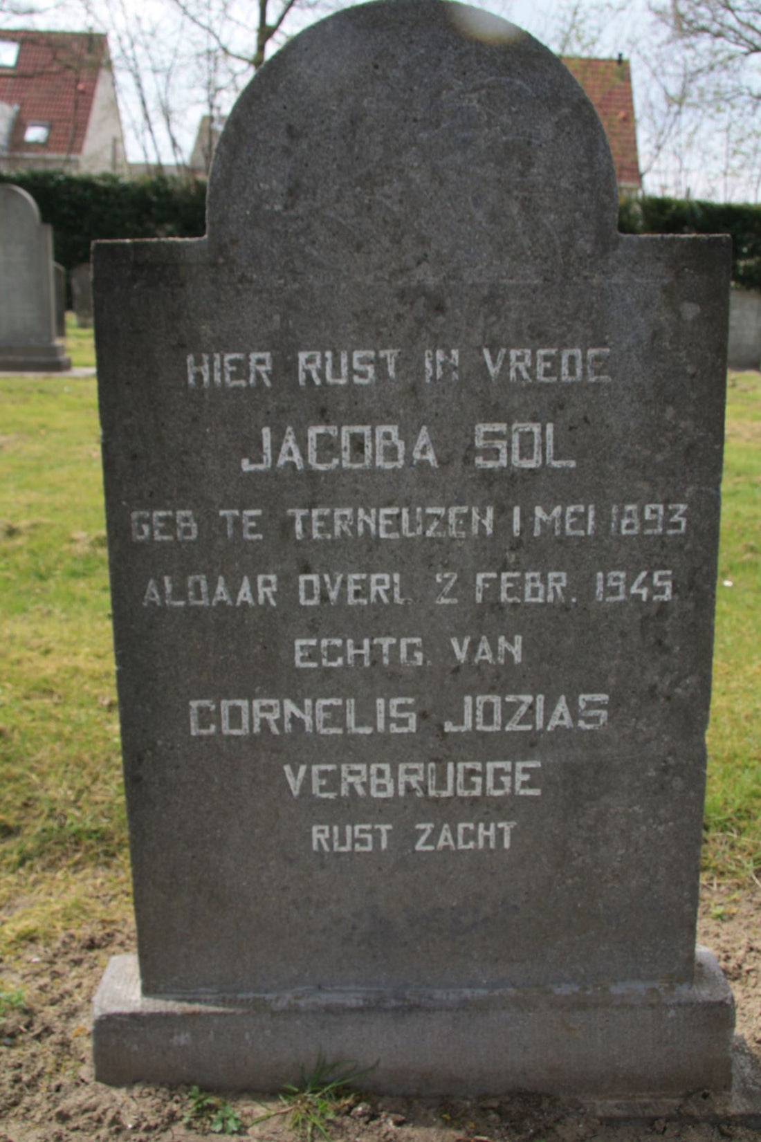 Het graf van Jacoba Sol