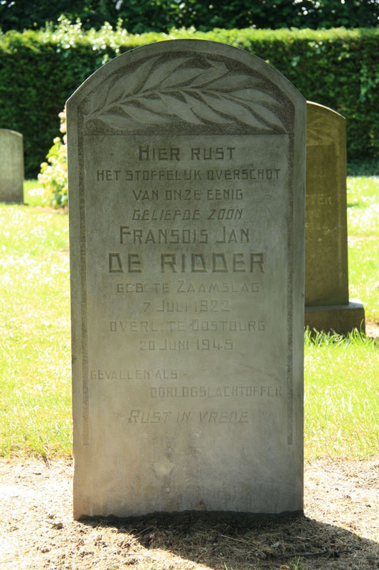 Het graf van François Jan de Ridder