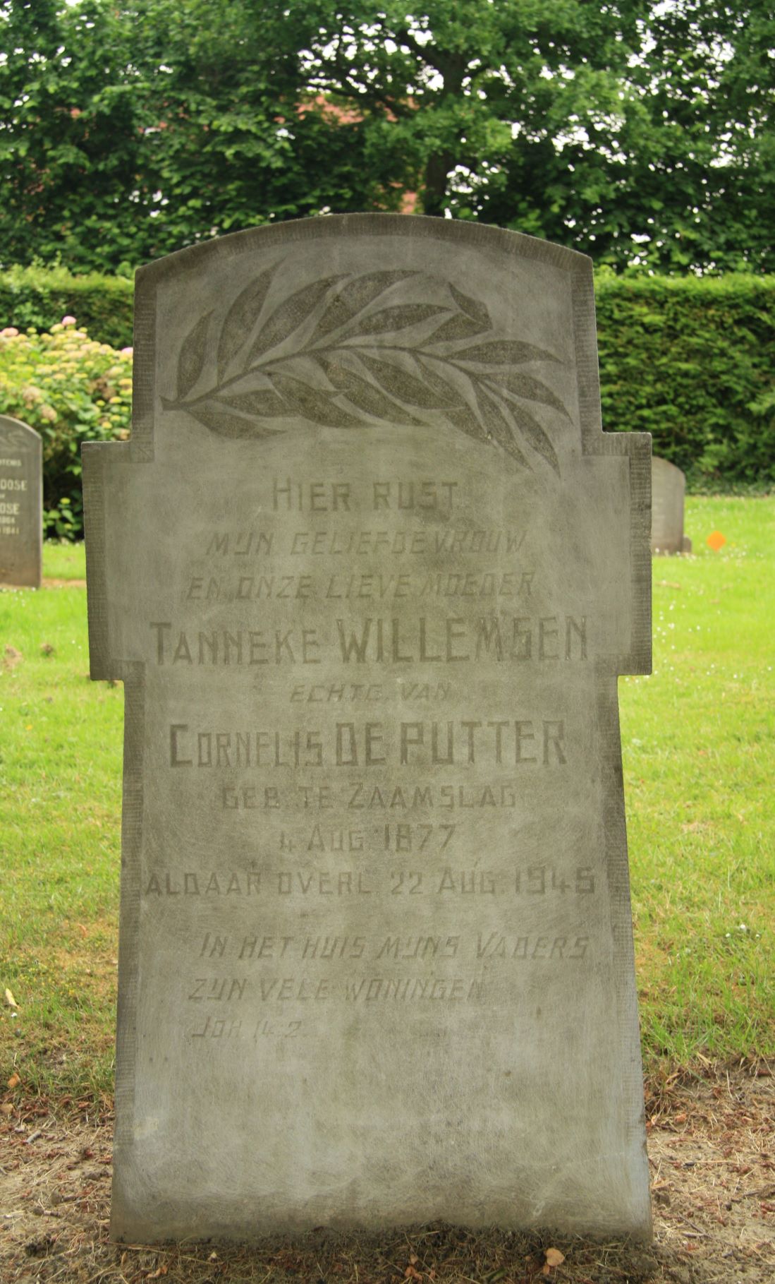 Het graf van Tanneke Willemsen