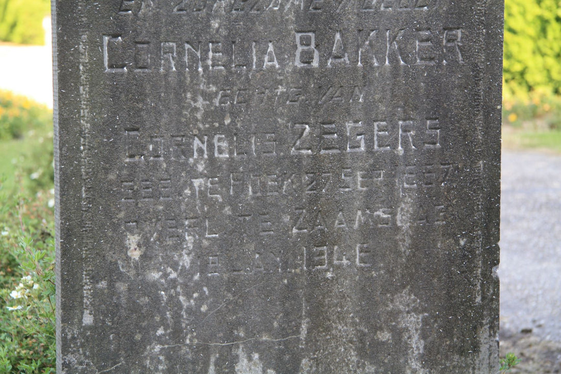 Het graf van Cornelia Bakker