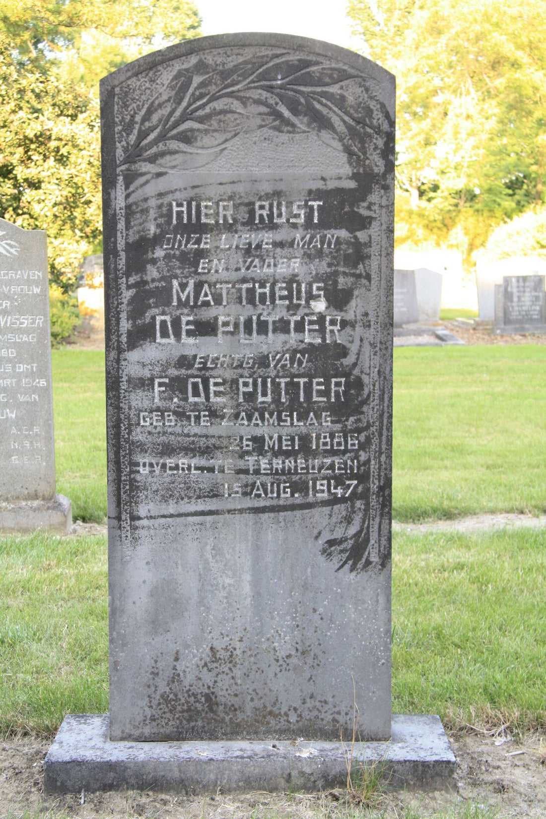 Het graf van Mattheus de Putter
