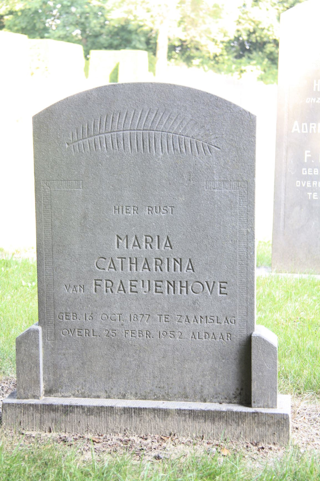 Het graf van Maria Catharina van Fraeijenhove