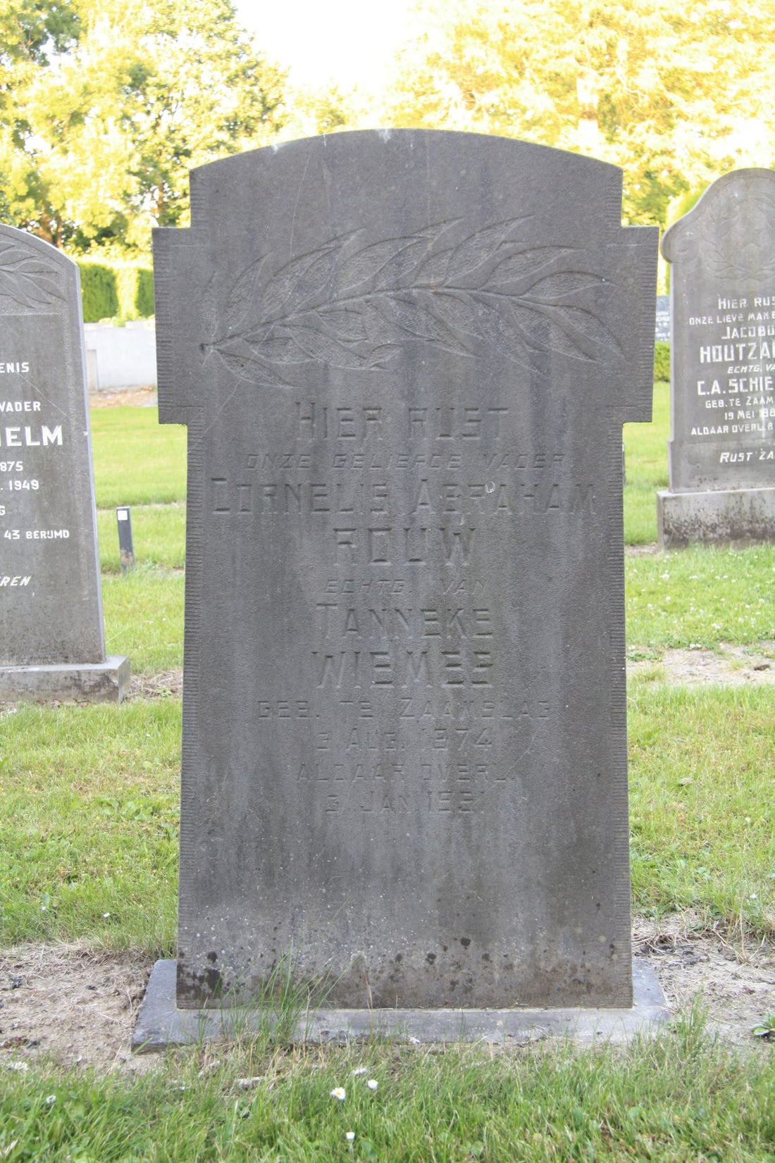 Het graf van Cornelis A. Rouw