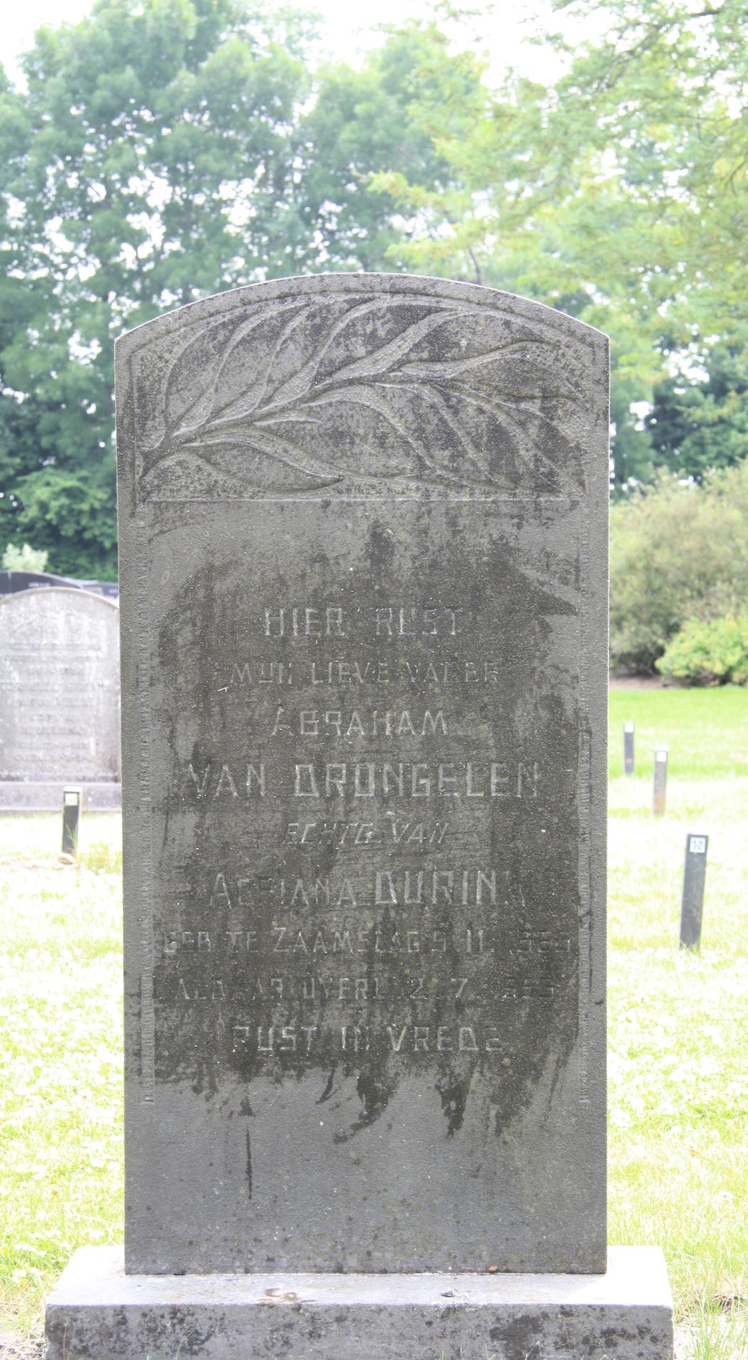 Het graf van Abraham van Drongelen