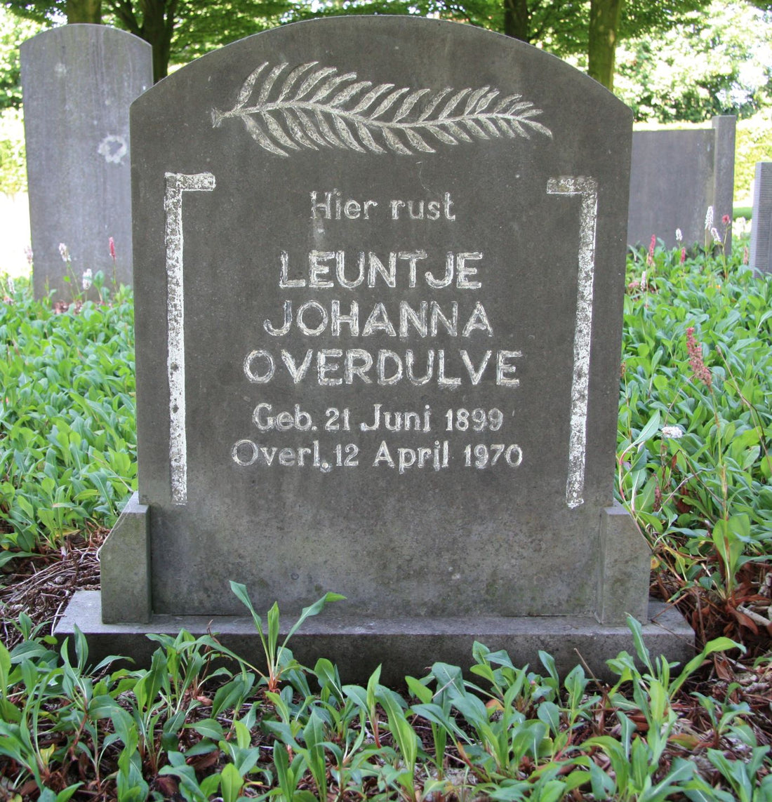 Het graf van Leuntje Johanna Overdulve