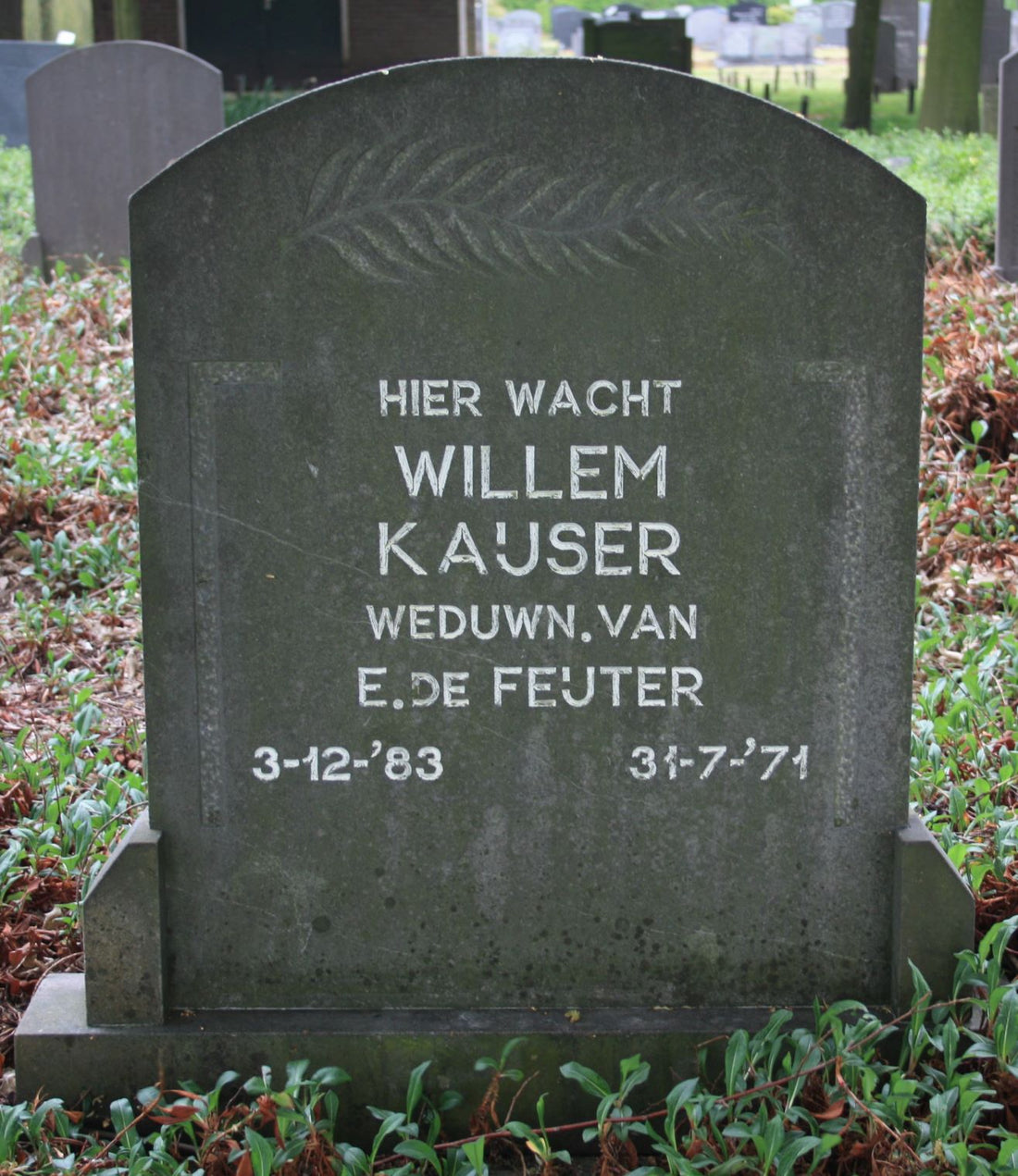 Het graf van Willem Kaijser