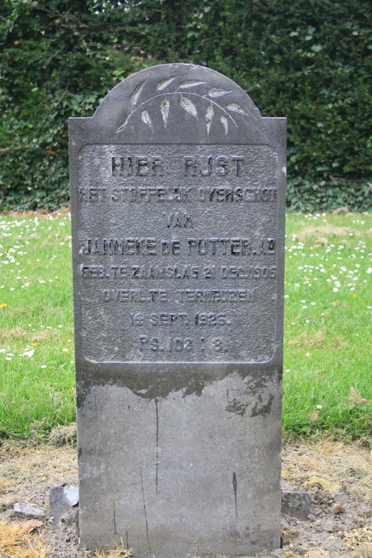 Het graf van Janneke de Putter