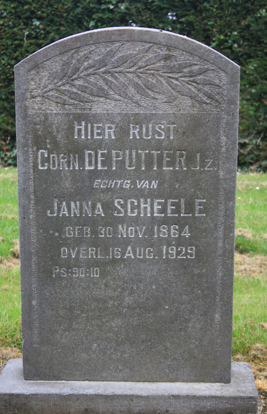 Het graf van Cornelis de Putter