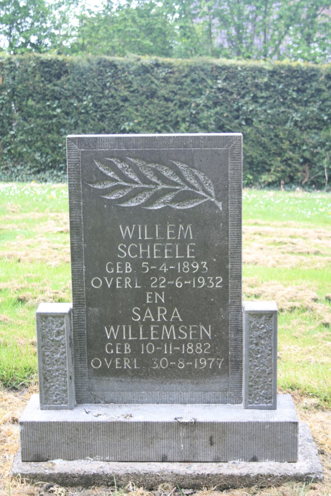 Het graf van Willem Scheele