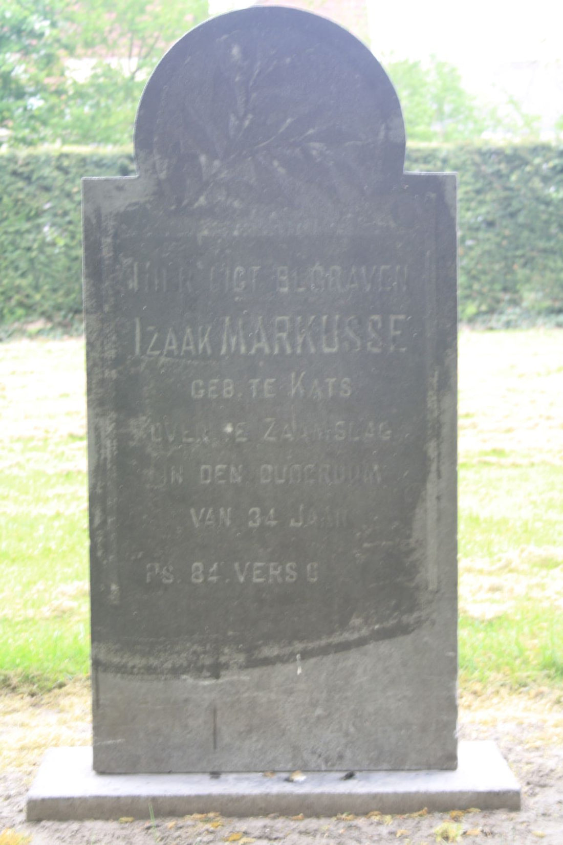 Het graf van Izaak Markusse
