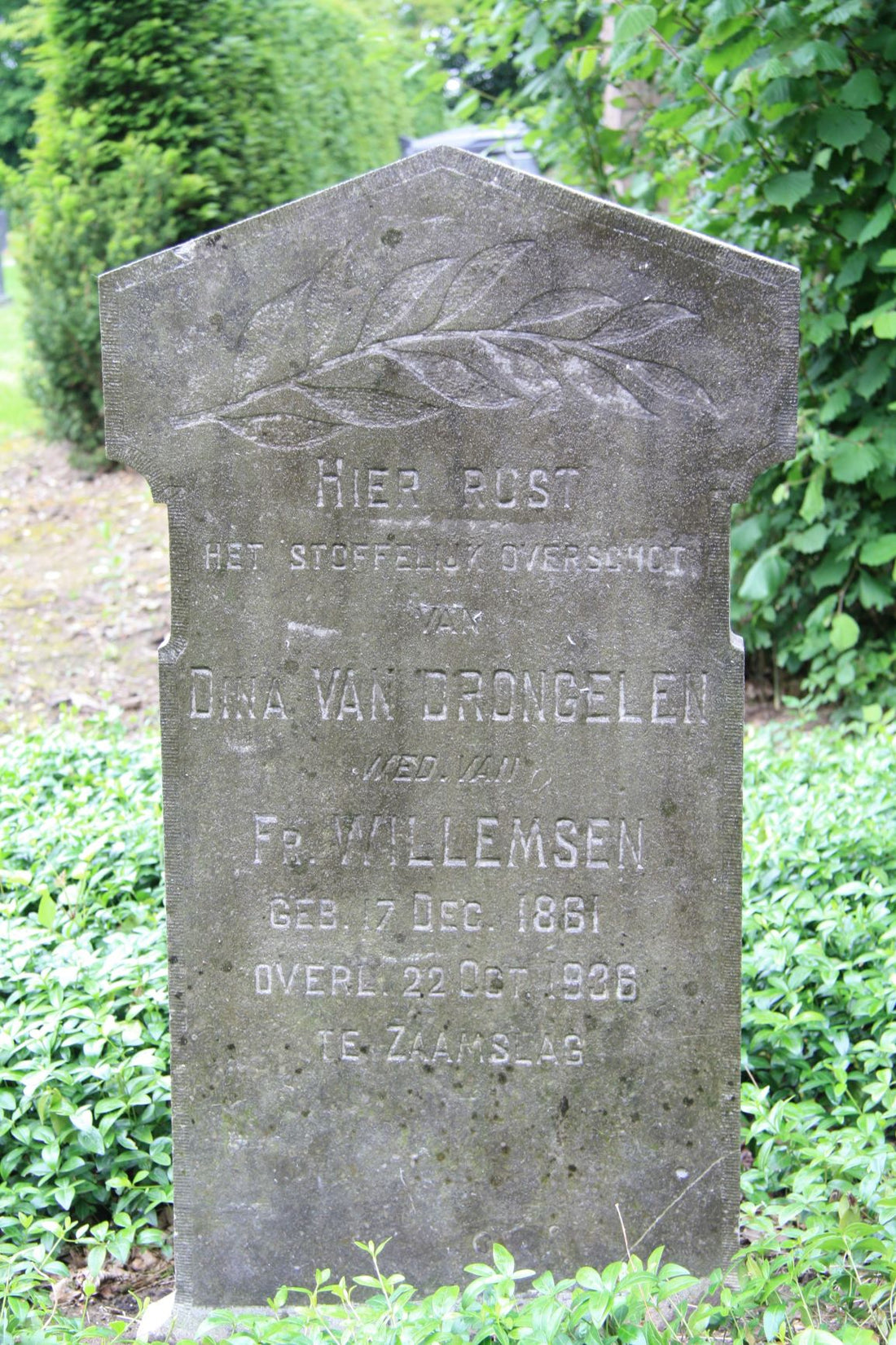 Het graf van Dina van Drongelen