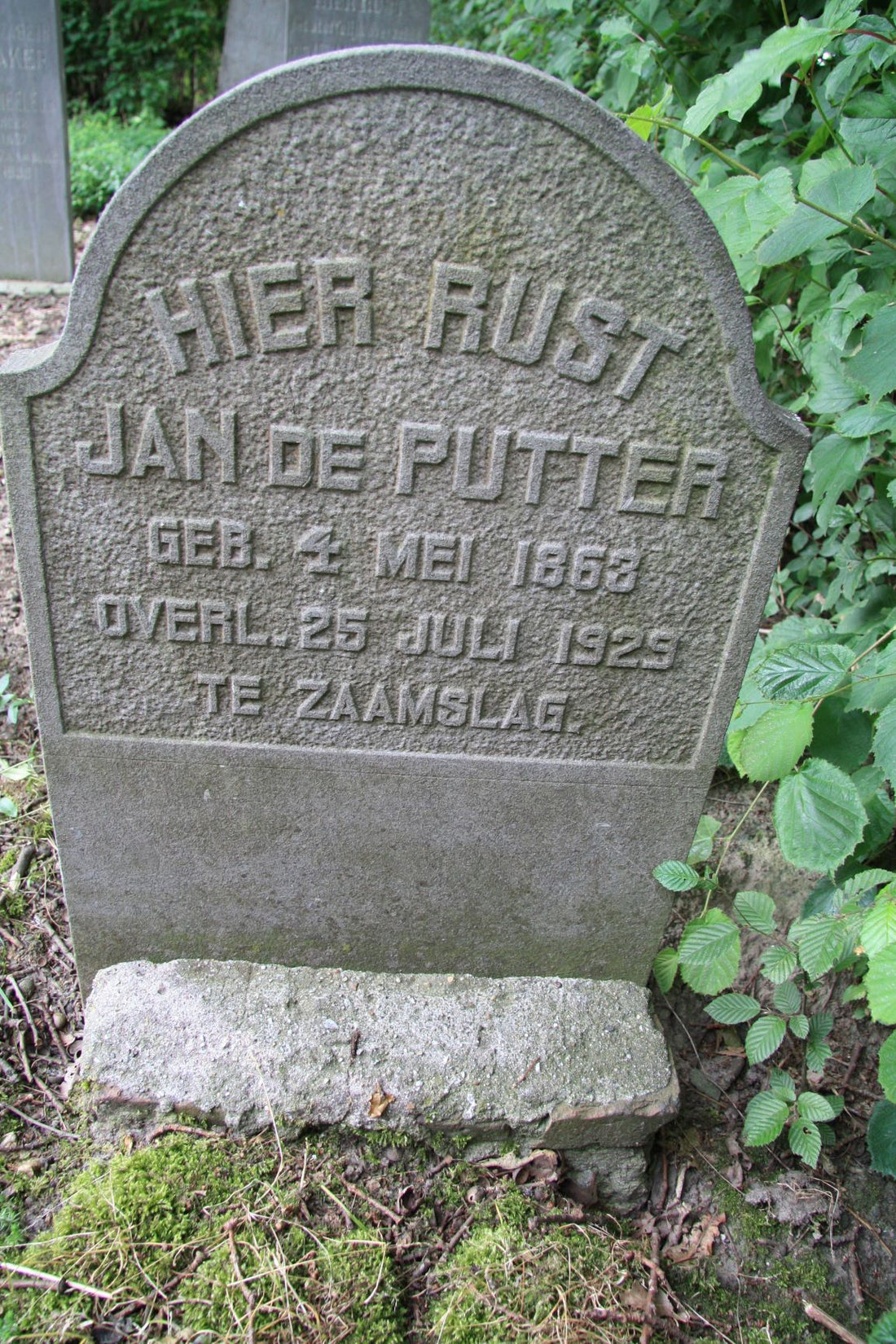 Het graf van Jan de Putter