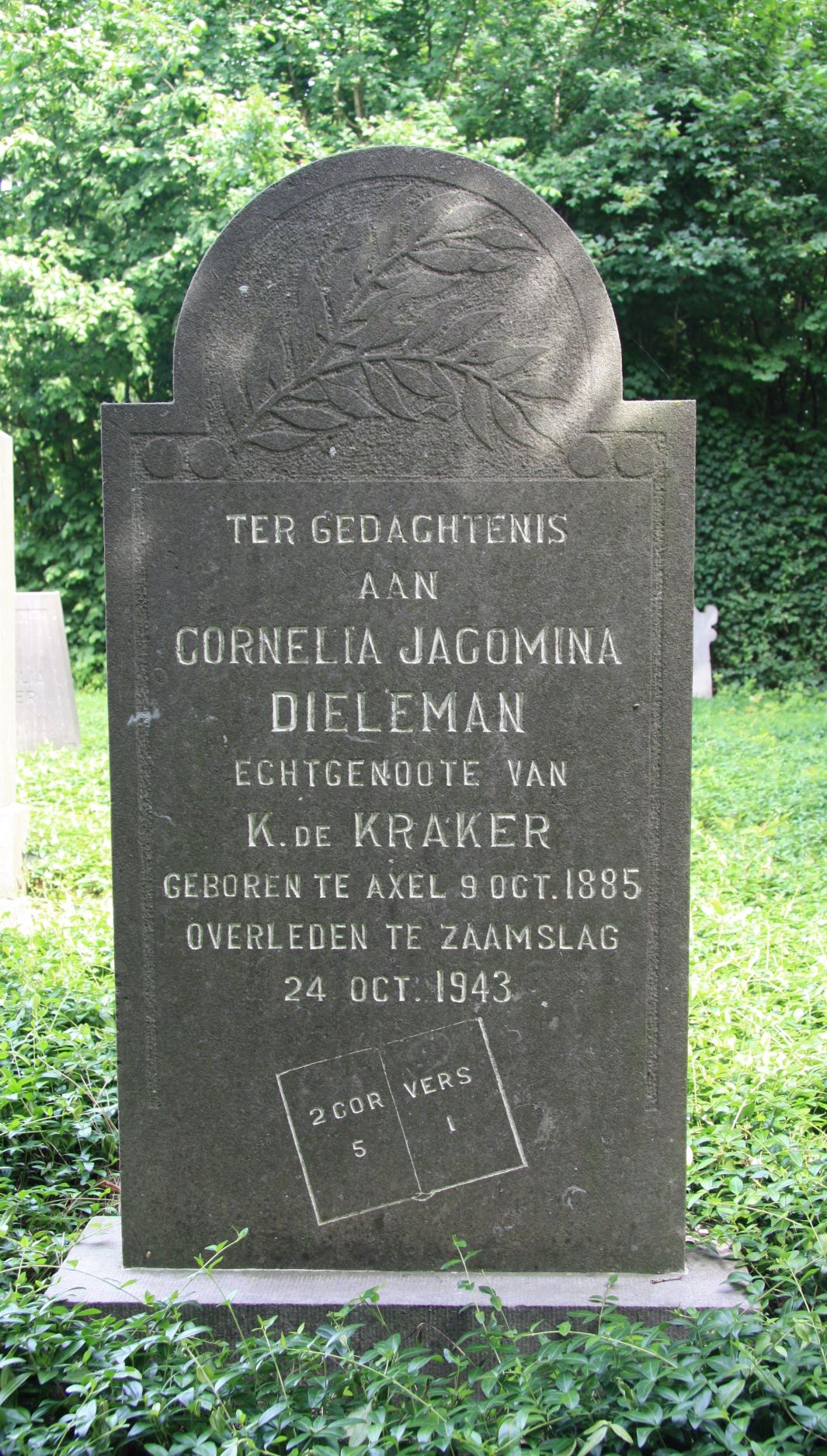 Het graf van Cornelia Jacomina Dieleman