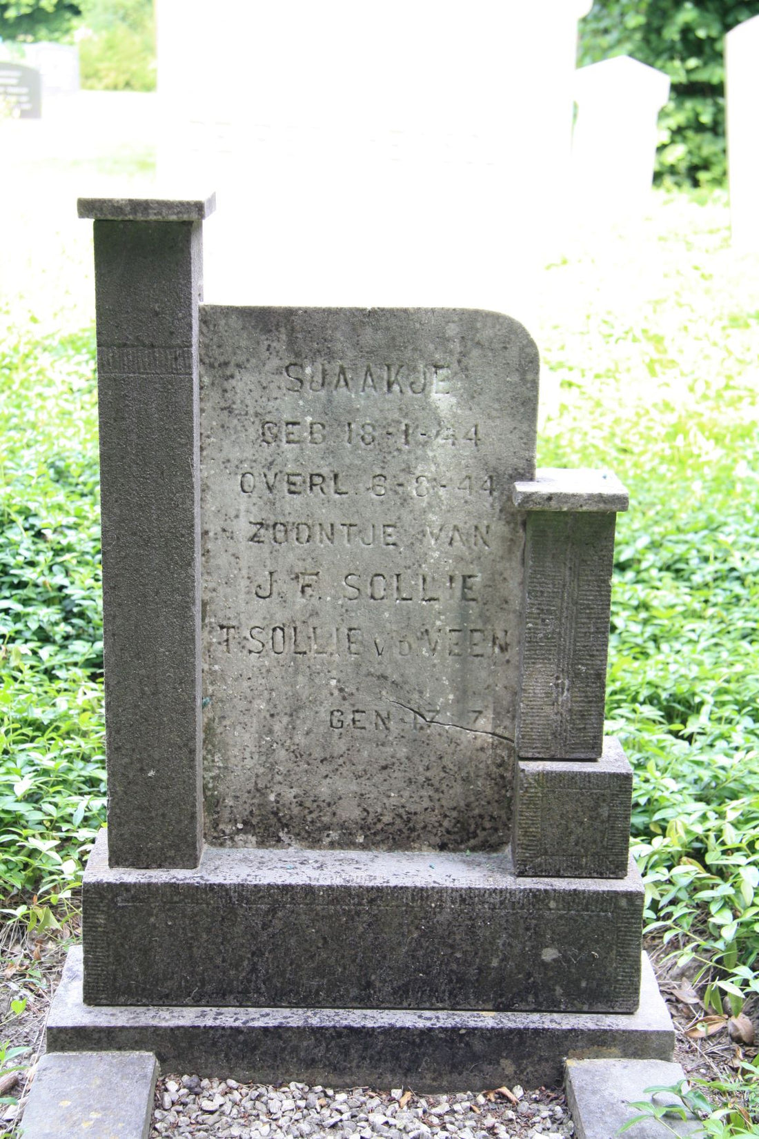 Het graf van Isaac Auke Sollie