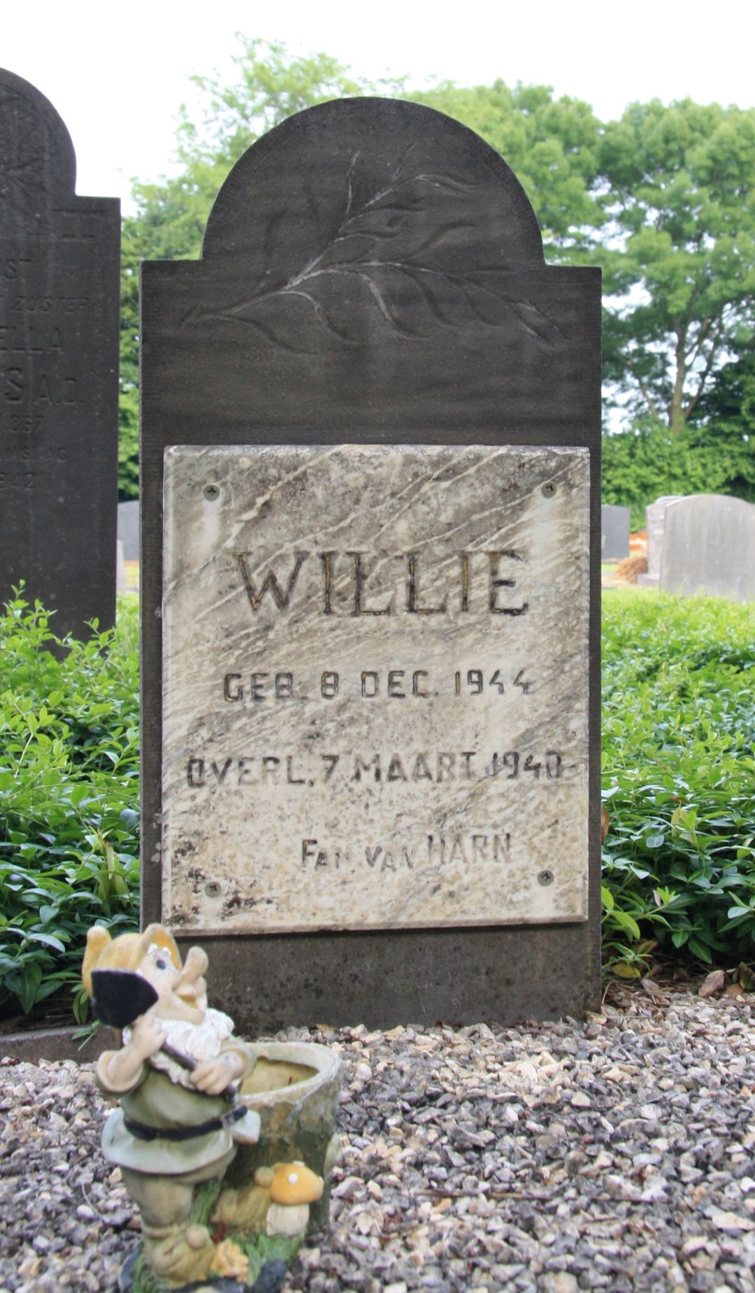 Het graf van Wilhelmina Suzanna van Harn