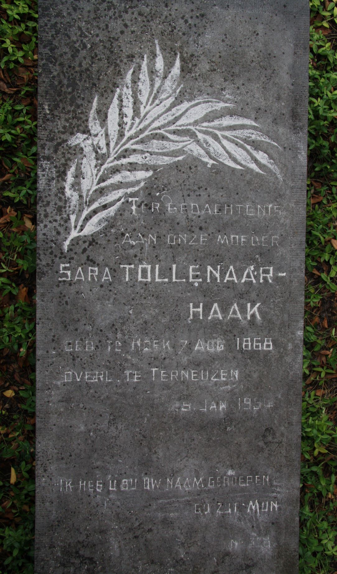 Het graf van Sara Haak