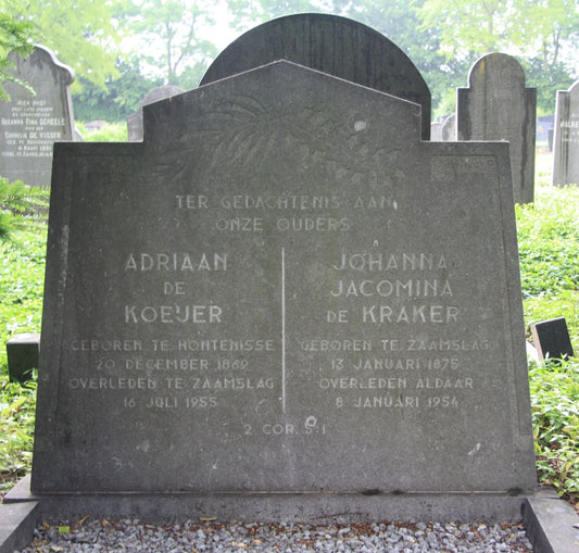 Het graf van Adriaan de Koeijer