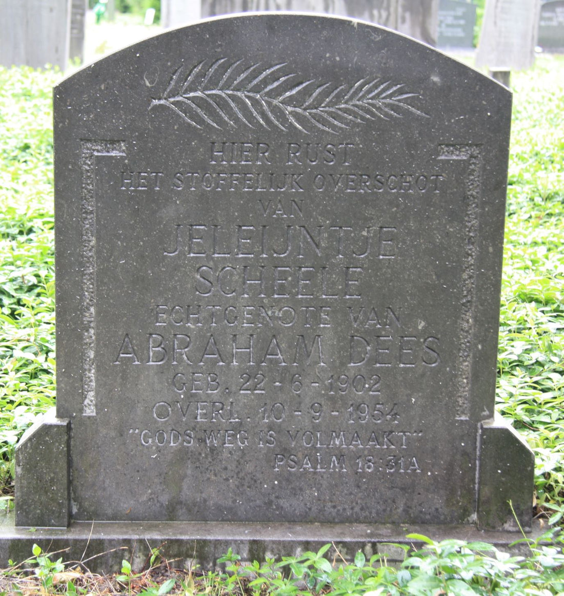 Het graf van Jeleijntje Scheele