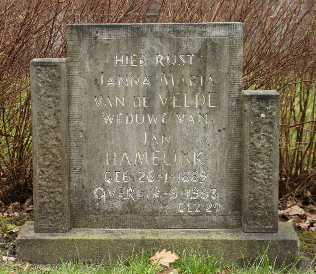Het graf van Janna Maria van de Velde