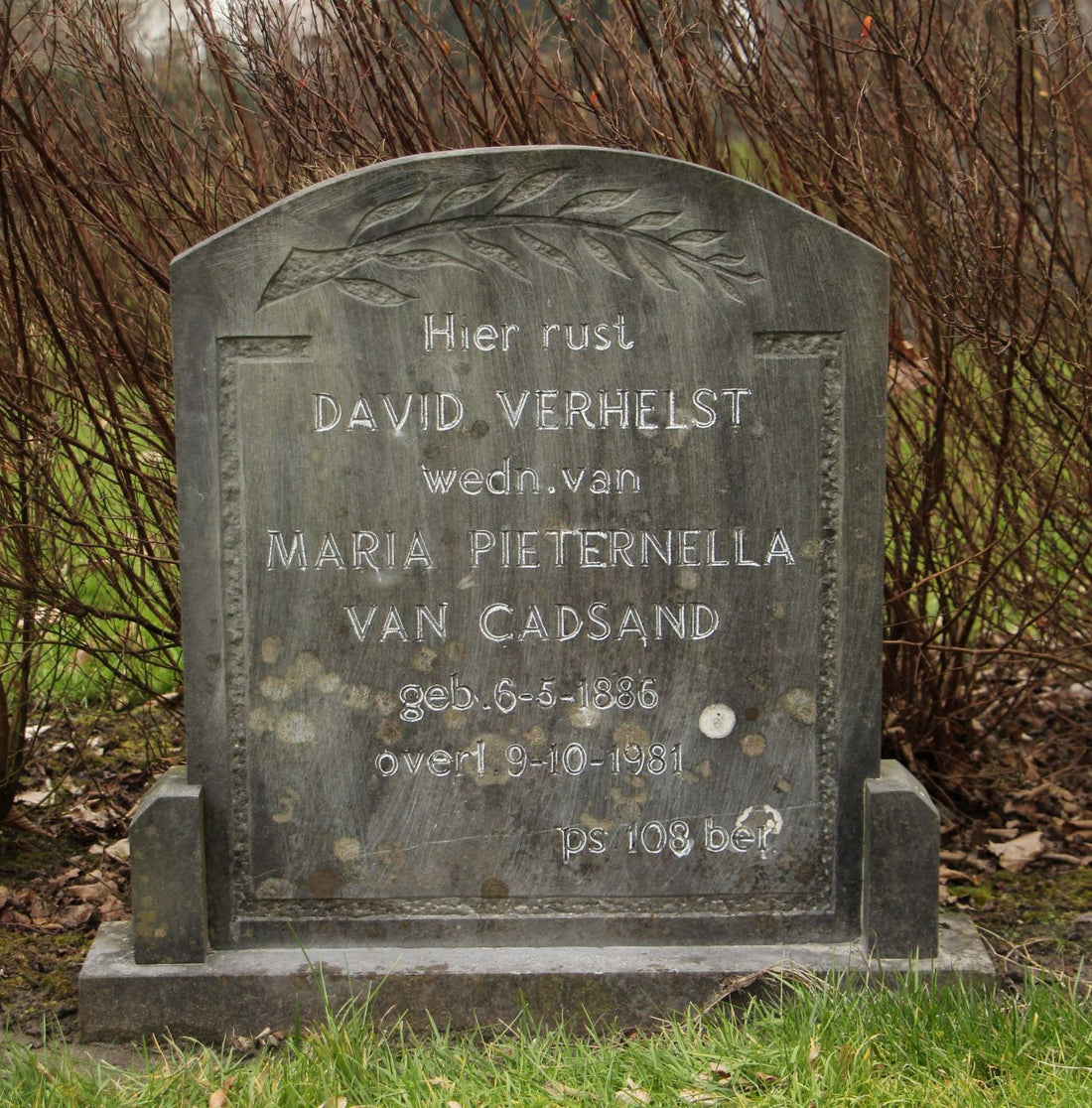 Het graf van David Verhelst