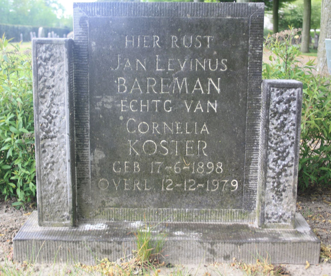 Het graf van Jan Levinus Bareman
