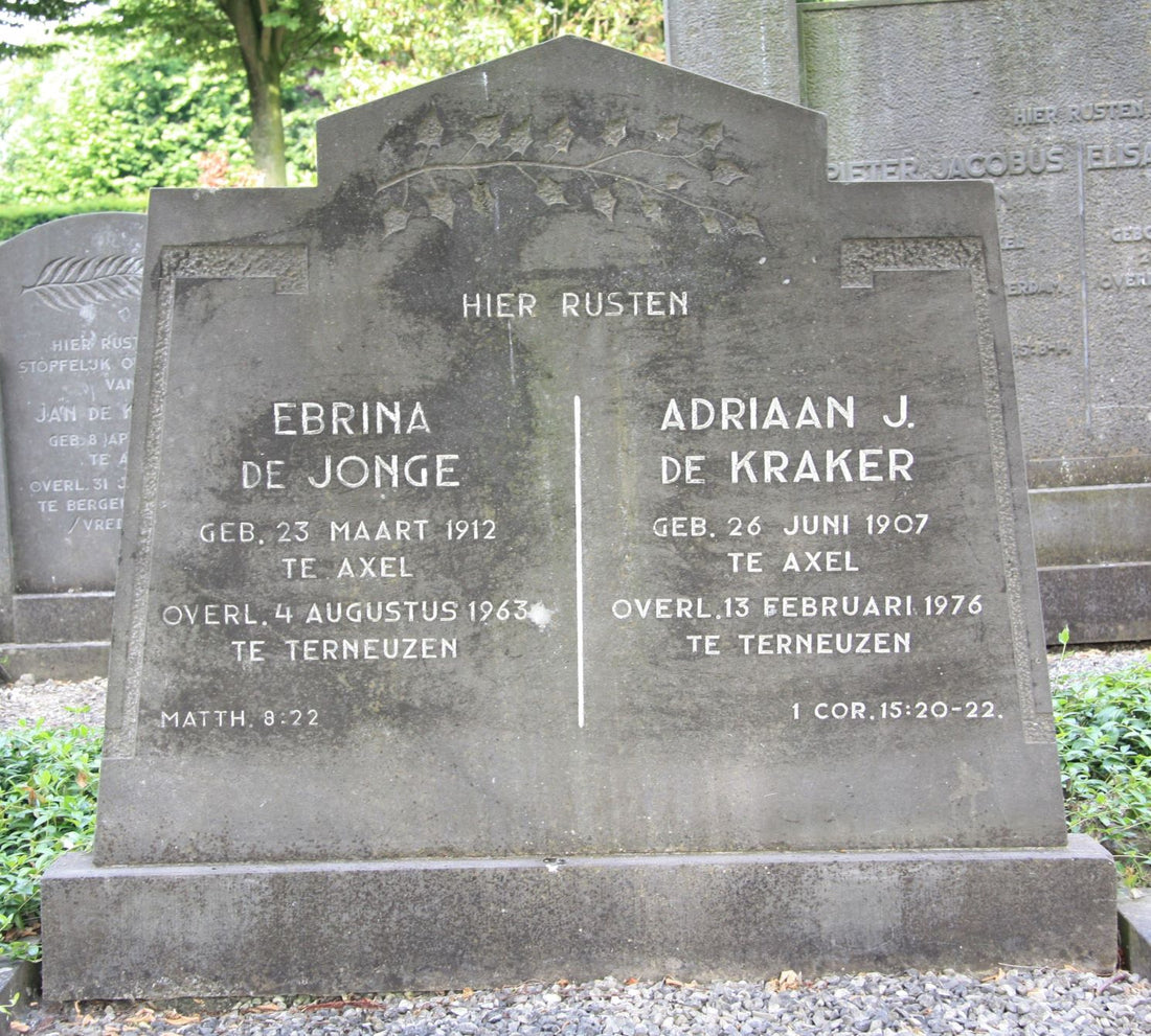 Het graf van Ebrina de Jonge