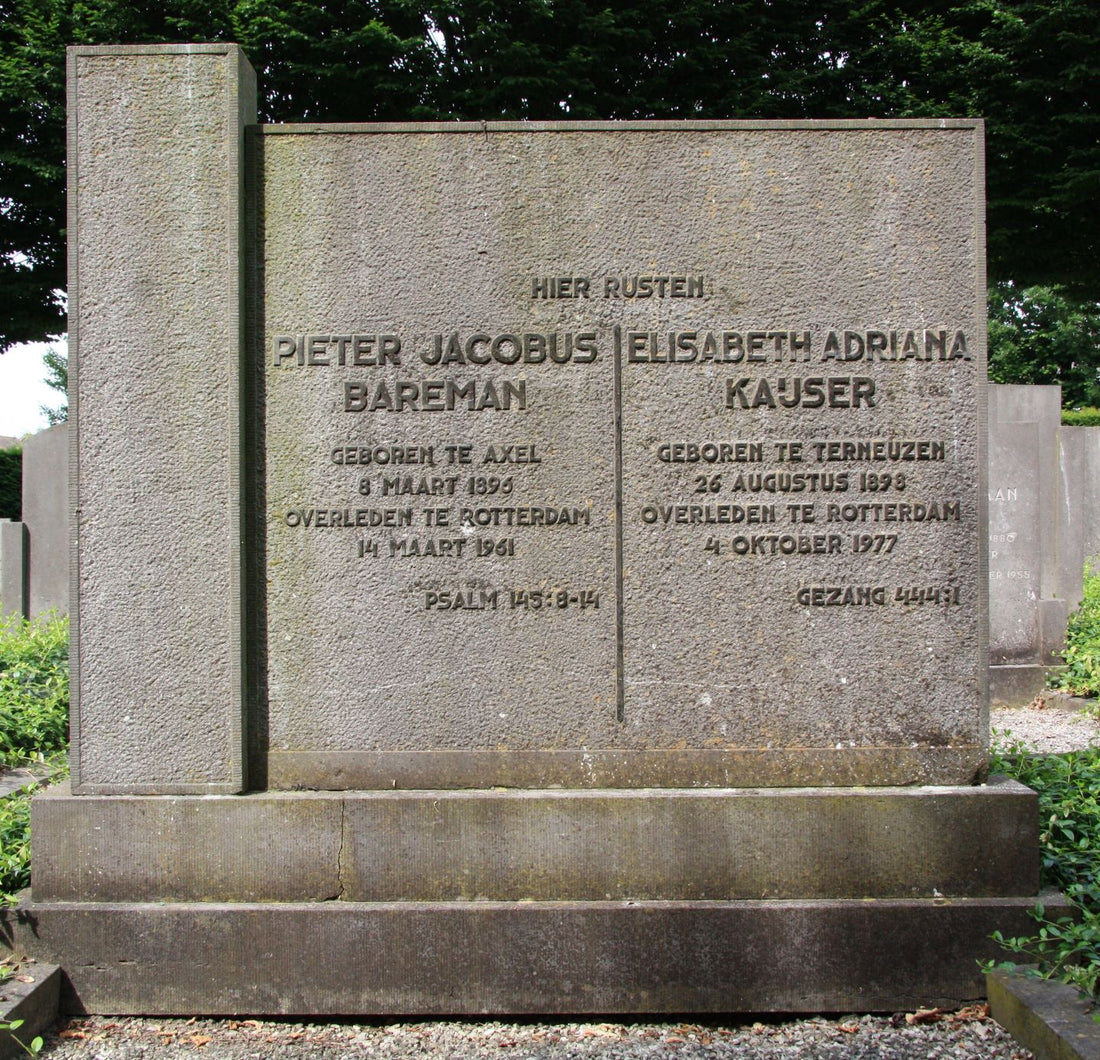 Het graf van Pieter Jacobus Bareman