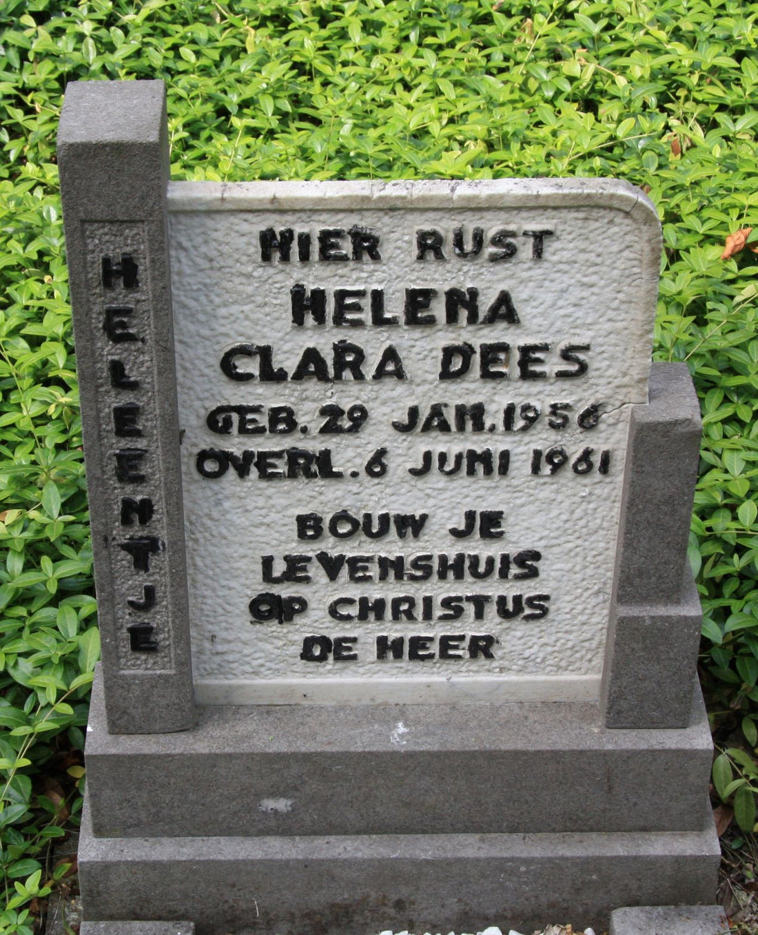 Het graf van Helena Clara Dees