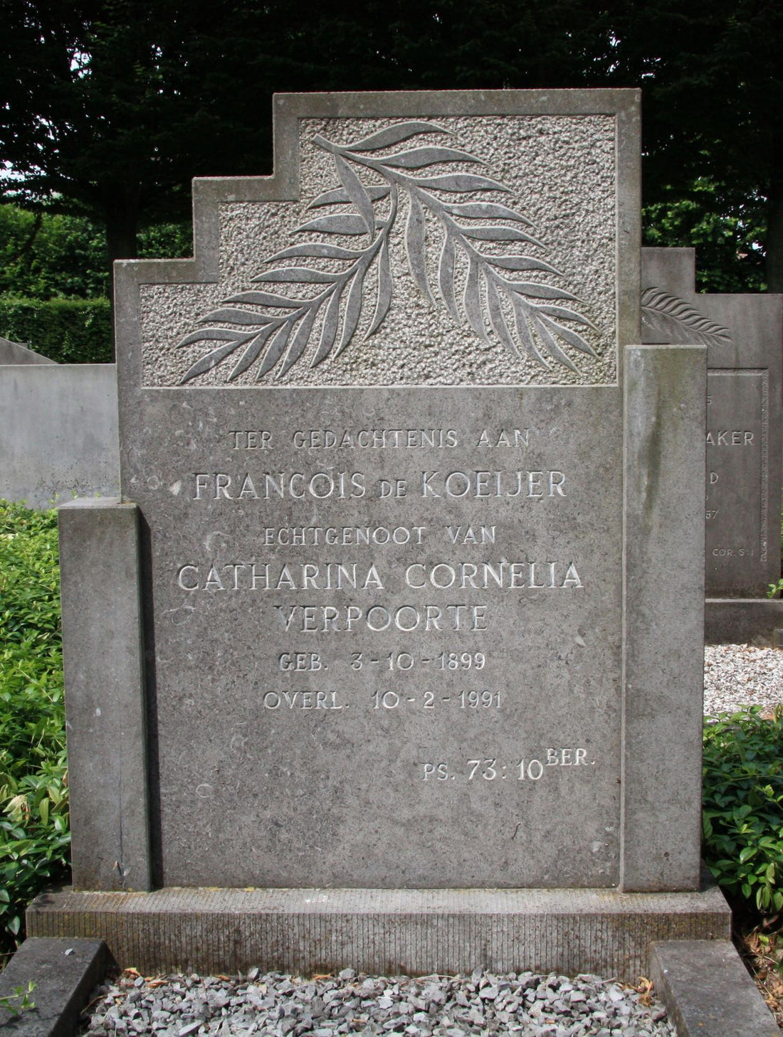 Het graf van Francois de Koeijer