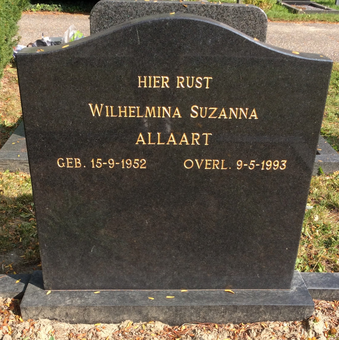 Het graf van Wilhelmina Suzanna Allaart