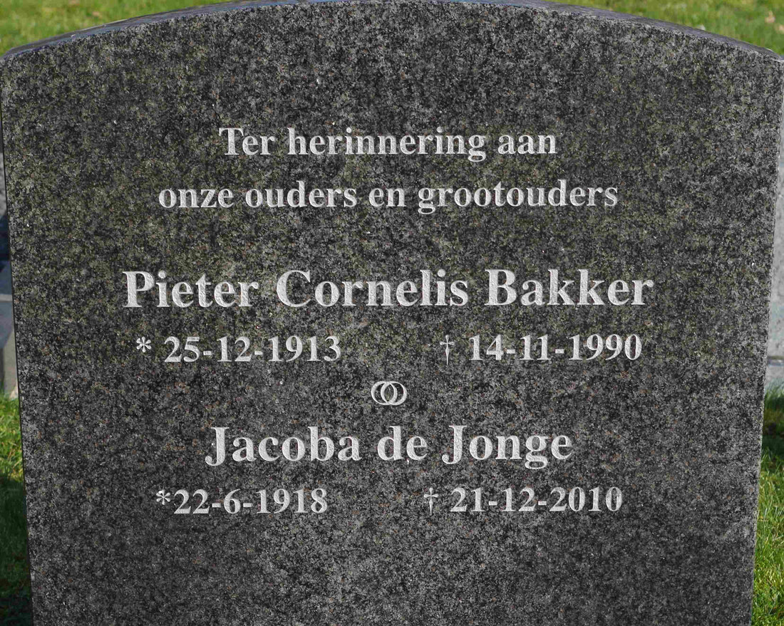 Het graf van Jacoba de Jonge