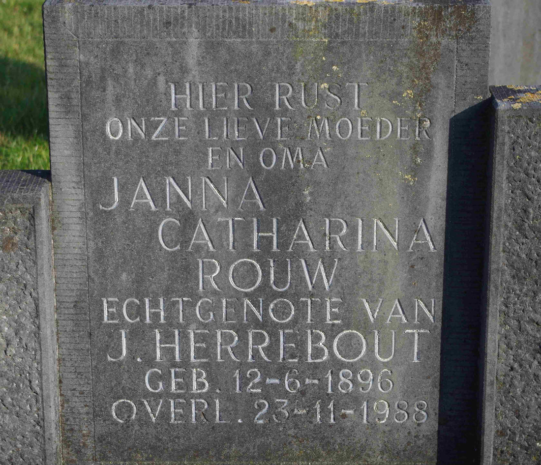 Het graf van Janna Catharina Rouw