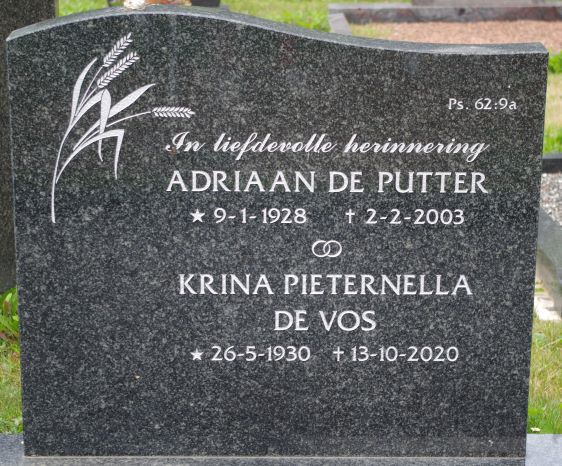 Het graf van Krina Pieternella Vos