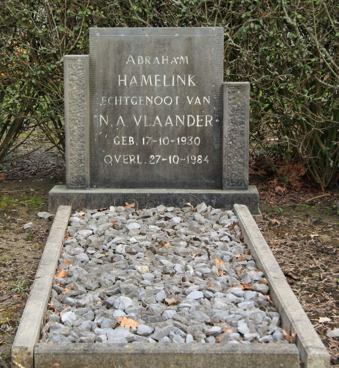 Het graf van Abraham Hamelink