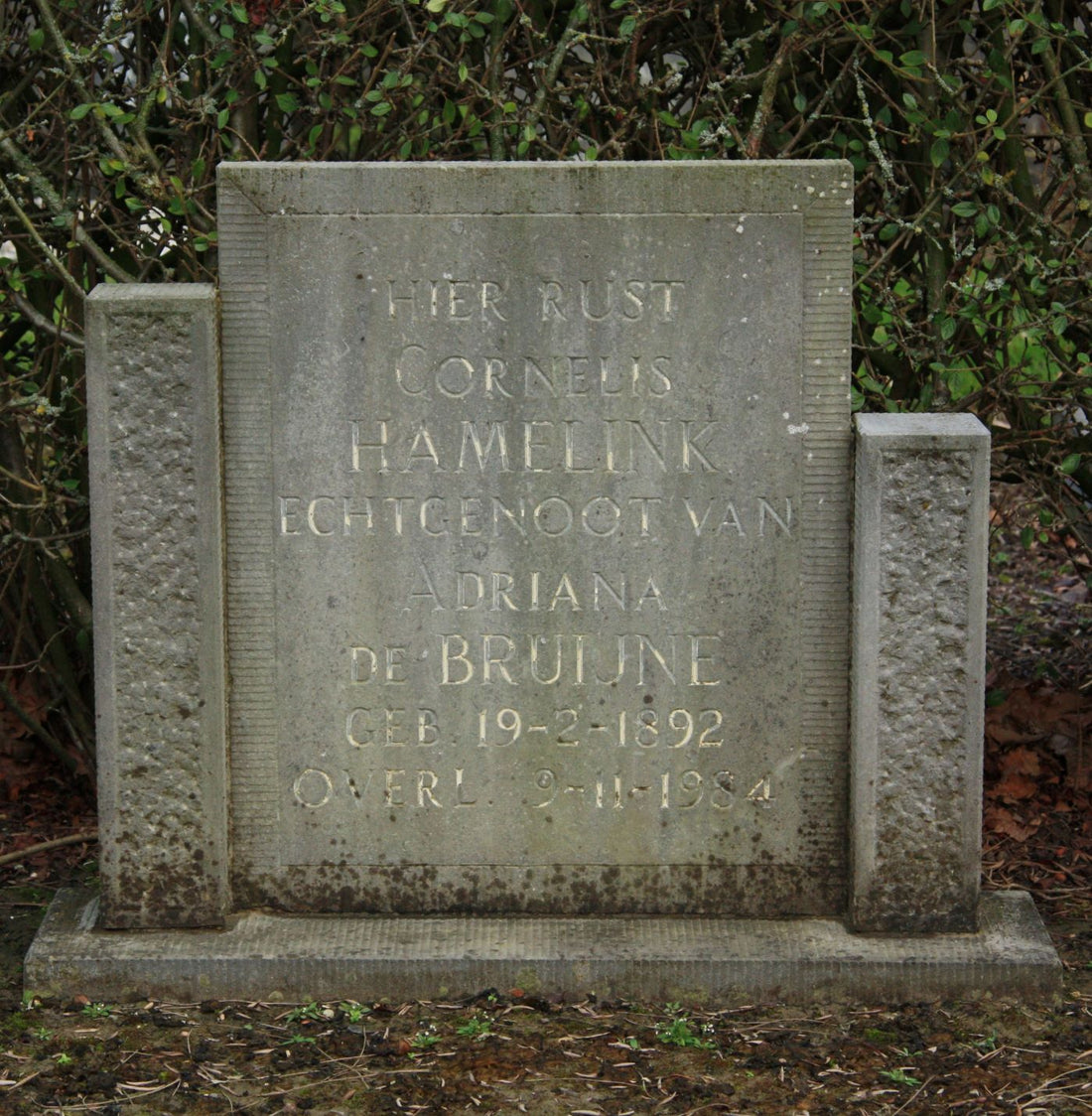 Het graf van Cornelis Hamelink