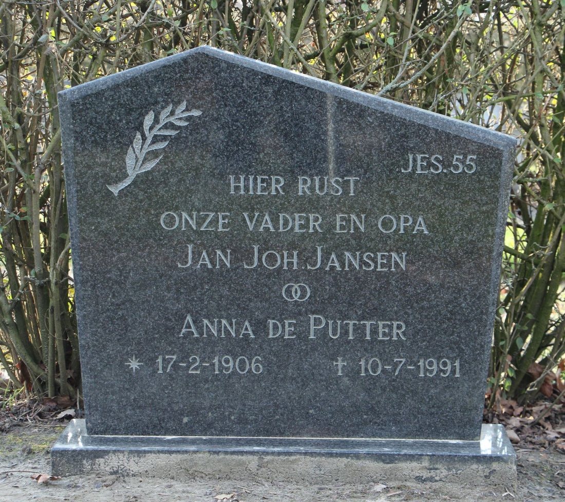 Het graf van Jan Johannes Jansen