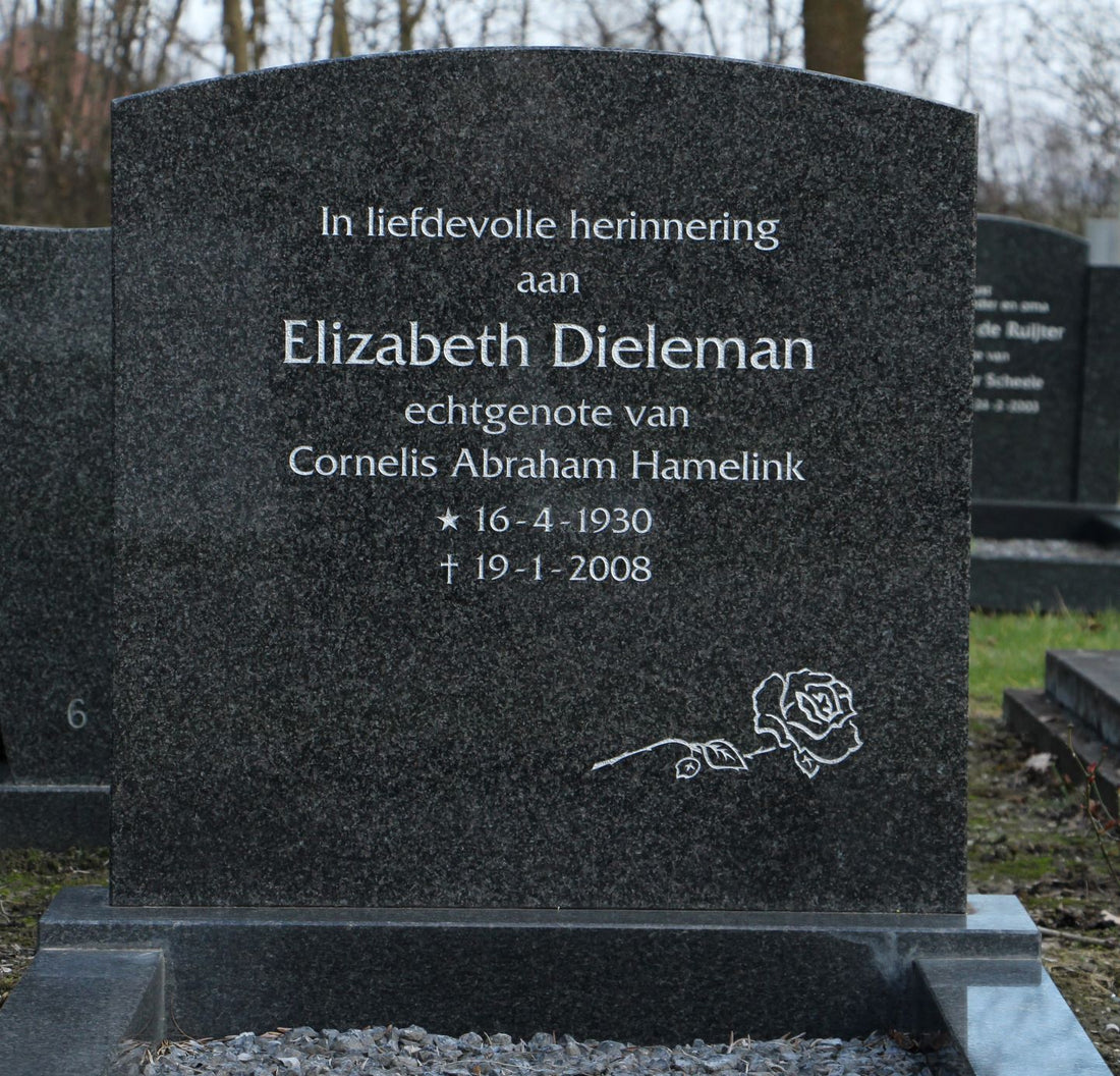 Het graf van Elizabeth Hamelink-Dieleman