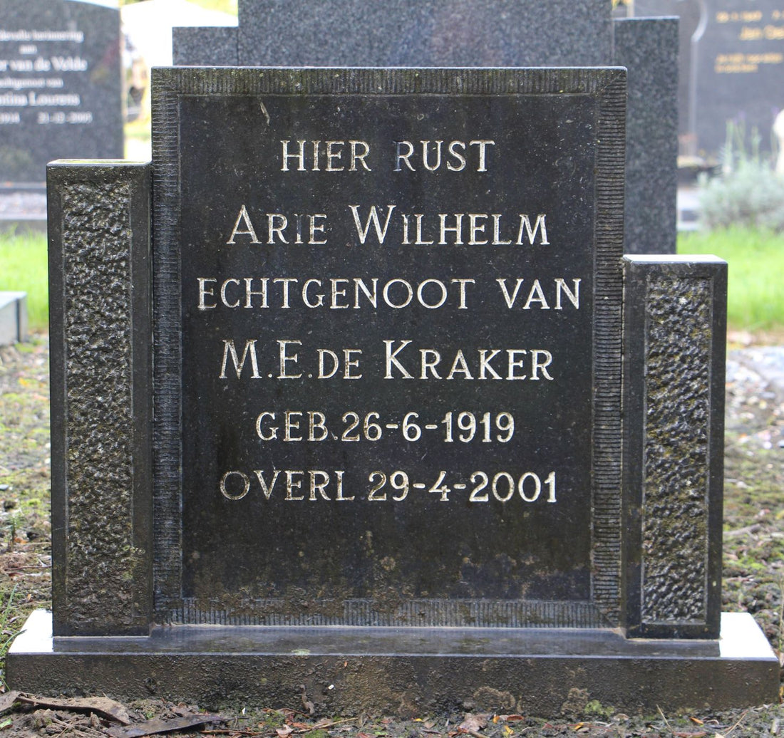 Het graf van Arie Wilhelm