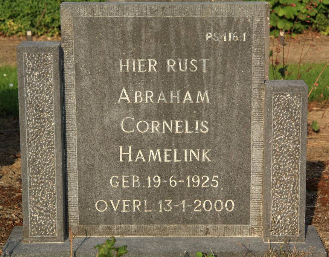 Het graf van Abraham Cornelis Hamelink