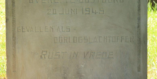 François de Ridder, slachtoffer van een mijn